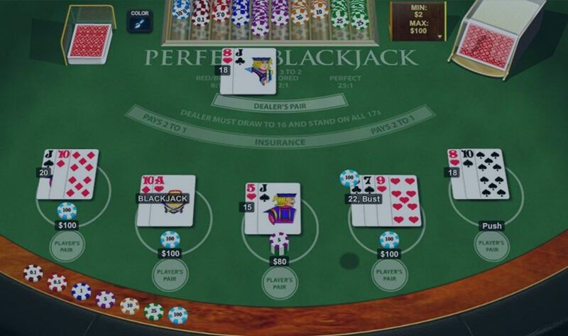 Herni stul blackjack online